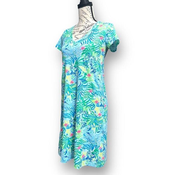 Lilly Pulitzer XS Etta V-Neck Dress Multicolor Via Parigi NWOT - Picture 4 of 10